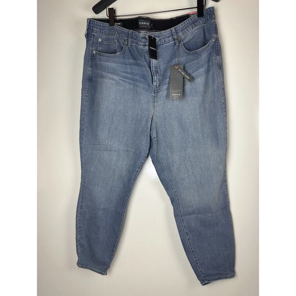 NWT Torrid Sky High Skinny Jean Premium Stretch Medium Wash Blue Plus Size 26 - Picture 2 of 12
